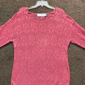 Pink women's nit sweater
